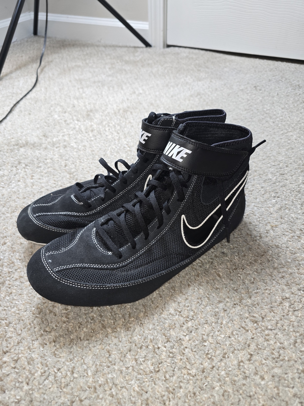 Nike Speedsweep VII Men's Black Wrestling High-Top Athletic Shoes Size 12